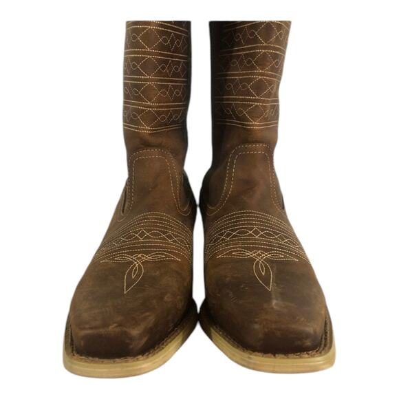 Durango Crush Women's Vintage Brown Belted Collar Western Boot DRD0203 size 8 - Picture 6 of 9